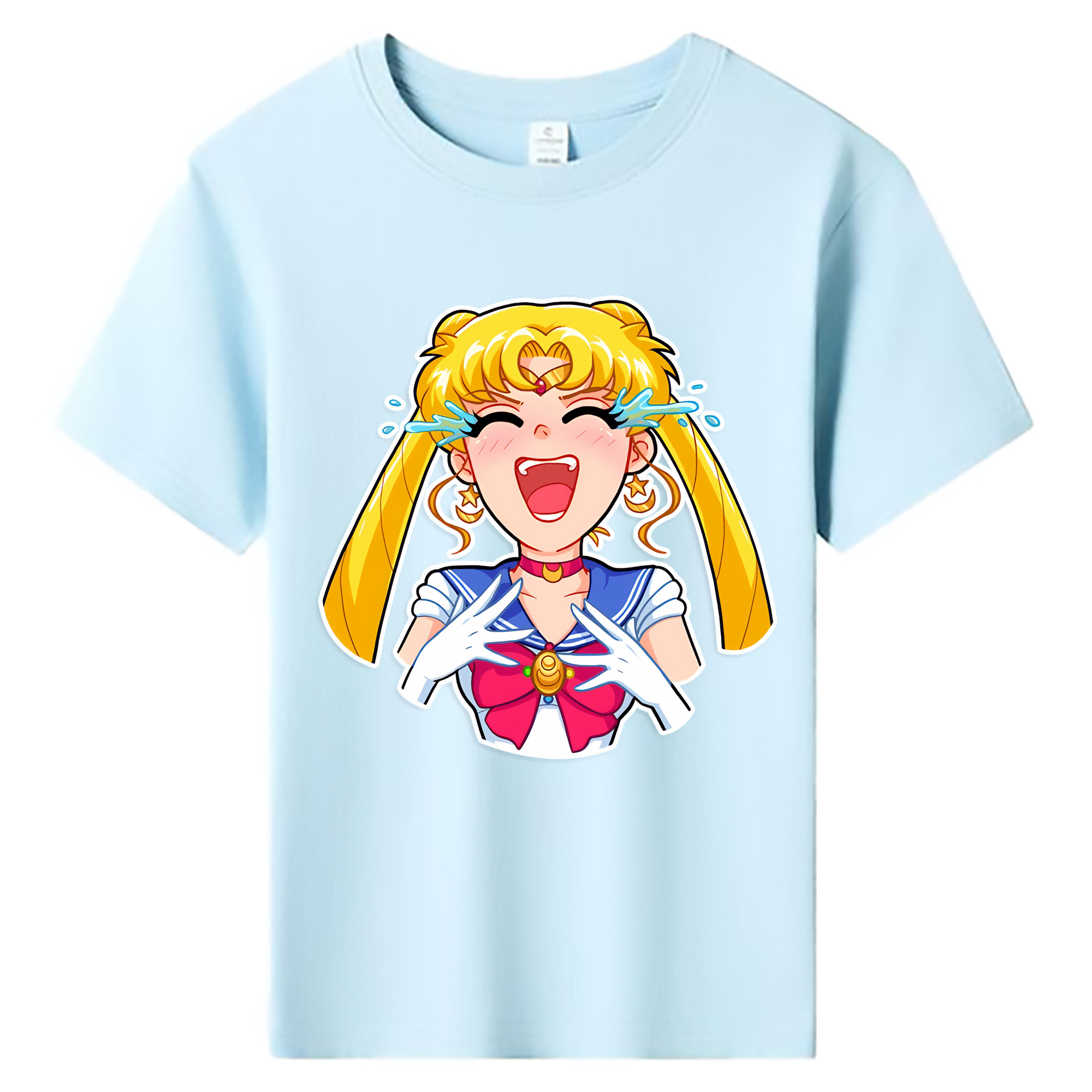 （画像用） 美少女戦士セーラームーン 月野 うさぎ つきの うさぎ Sailor Moon Tsukino Usagi 綿100％キッズTシャツ（フロントプリント）